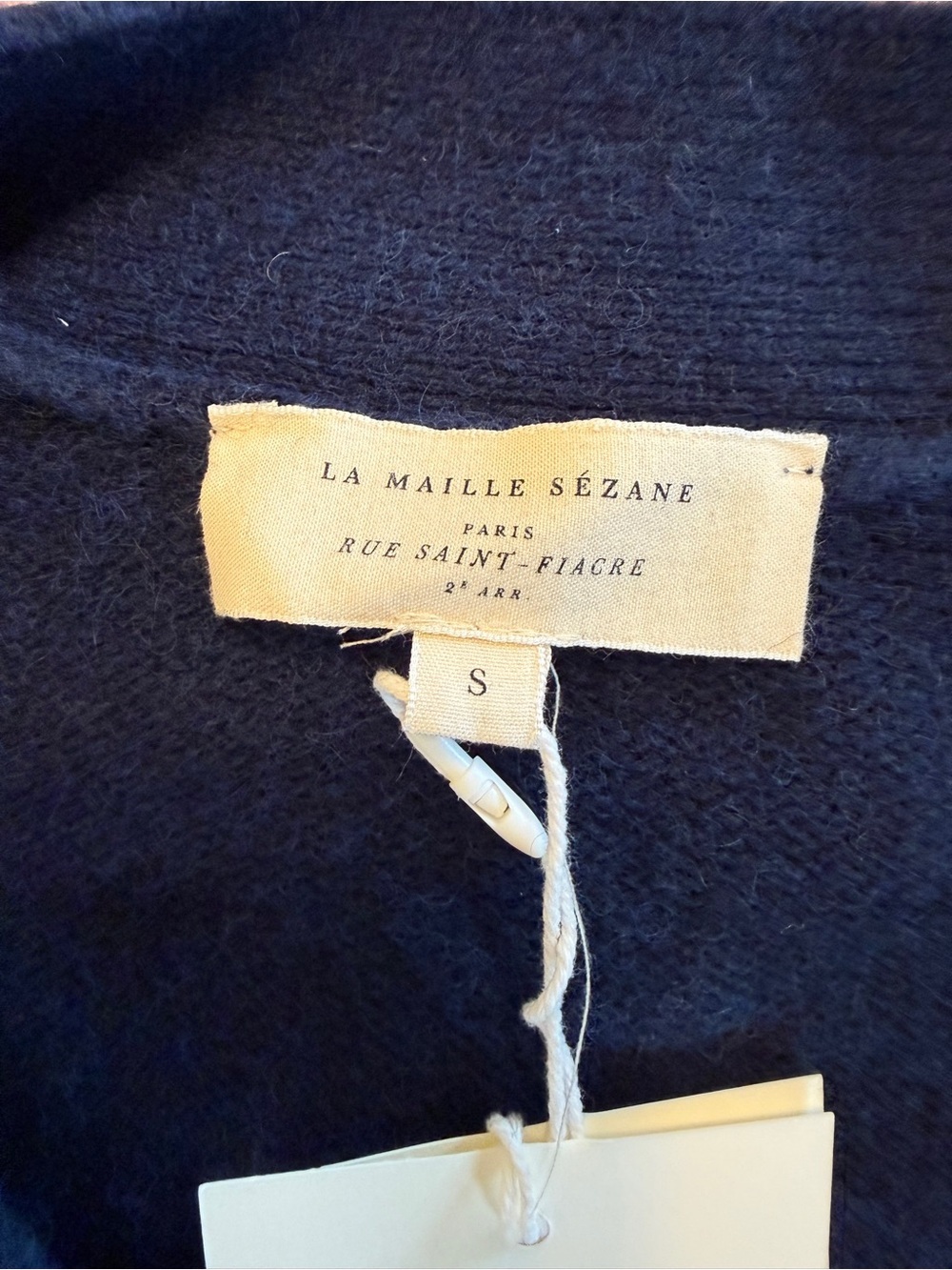 NWT SZ S SÉZANE Quitterie YAK WOOL Navy V-Neck Button Cardigan Sweater Dress - Picture 6 of 9
